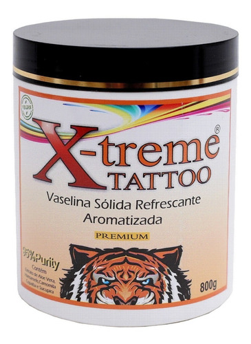 Vaselina Extratos Naturais 800g Tattoo/tatuagem.