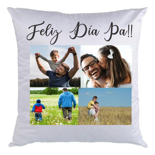 Almohadon 30x30  Dia Del Padre Con Foto Personalizadas 