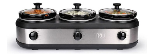 Rechaud Elétrico Triplo Buffet 3 Panelas Inox 220v