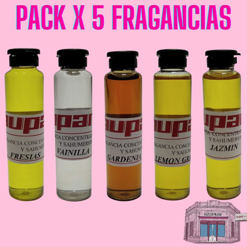 Fragancias Super Concent P/ Velas Y Parafina Y Soja Pack X 5
