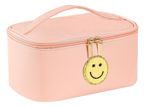 Waloner Preppy Patch - Bolsa De Maquillaje De Piel, Bolsa De