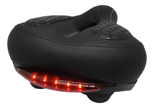 Selim City Bike Bicicleta Conforto Vazado Com Luz De Led