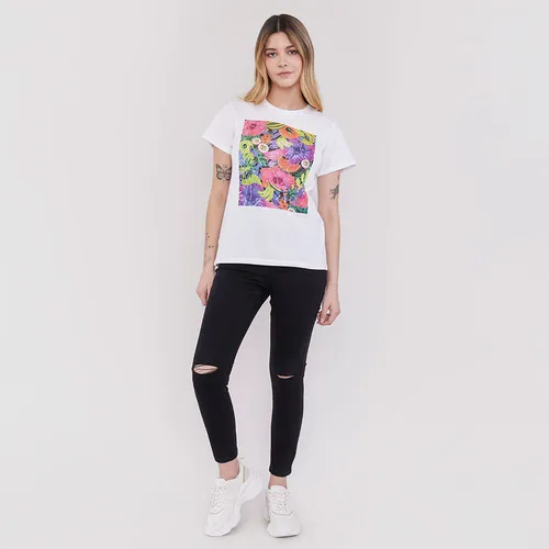 Polera Mujer Fun Regular Blanco Corona