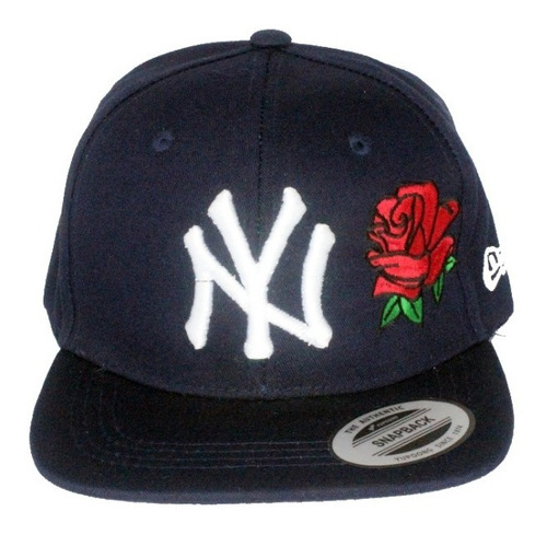 Gorra Visera Plana Snapback Yupoong, Bordada New York