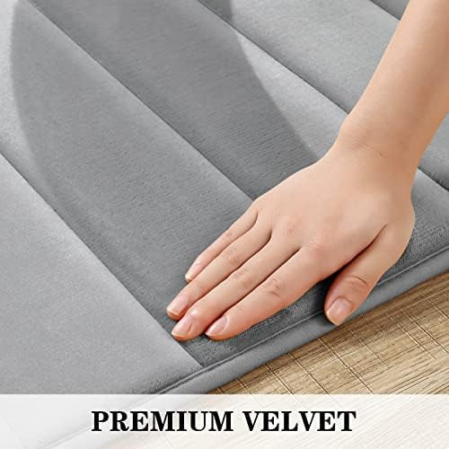 Bysure Juego De Alfombras De Baño De Espuma Viscoelástica Gr