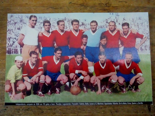 Recorte Independiente Campeón De 1938 