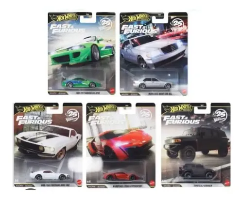 Set Hot Wheels Premium 2026 Fast & Furious 25o Aniversário