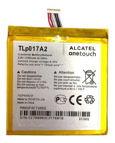Batería Mk Cell Para Alcatel Ot6012 / Idol Mini / Tli017a2