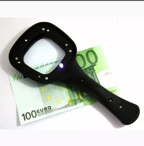 Lupa De Mano Con Luces Led Y Luz Ultravioleta Th-558 Isc