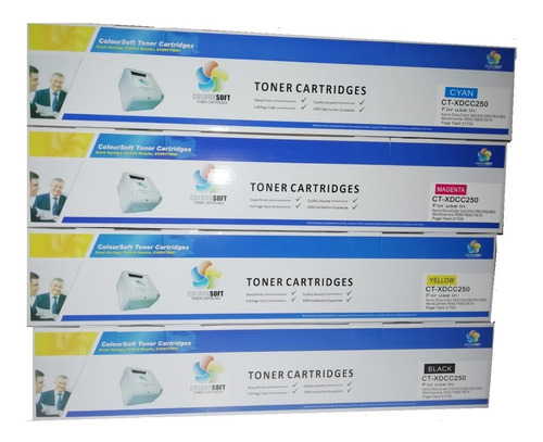 Kit 4  Toners  Xerox Docucolor 250 240 7775 7655compatibles 