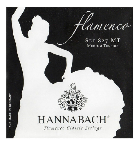 Encordado Guitarra Flamenco Hannabach 827mt Tension Media