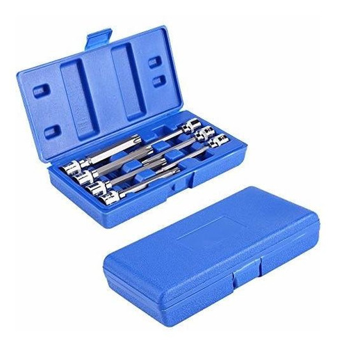 Juego De Llaves De Vaso Torx De 3-8 Pulgadas, 7 Piezas, Jueg