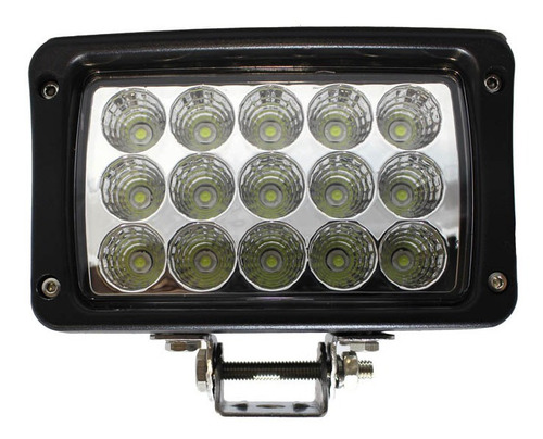 Foco Neblinero 15 Led 45w. Rectangular Con Soporte