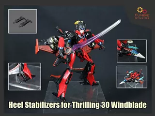 Estabilizadores De Tacón Para Windblade De Transformers Thr