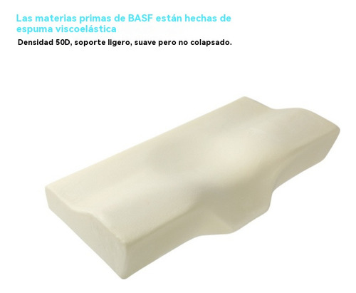 Almohada Memory Foam Almohada Cervical Ortopédica Ajustable