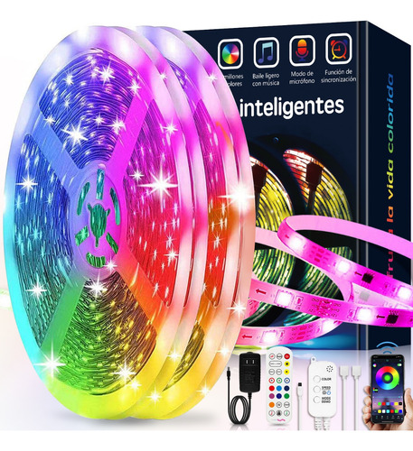 Tira De Led Luces Bluetooth Rgb Luces Led Para Cuarto 30m