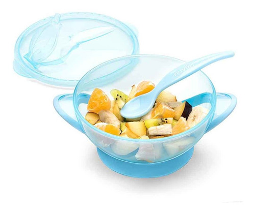 Imagen 1 de 7 de Kit Bowl Con Cuchara Nuvita Infantil