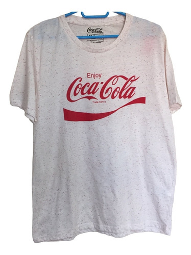 Polera Manga Corta, Coca Cola, Talla M, Hombre