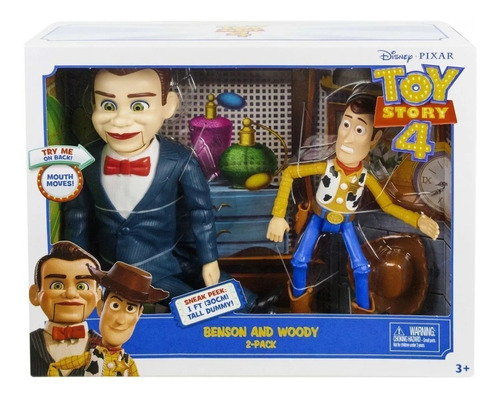 Woody Toy Story + Benson Marioneta Grande Mattel Original