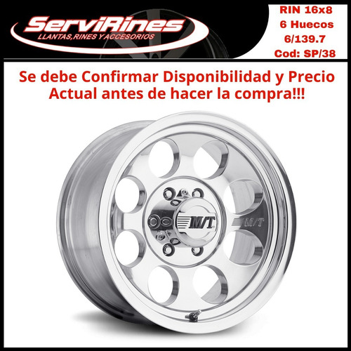 Juego Rin 16 Original Mickey Thompson (6/139.7) Sp38 Nuevo