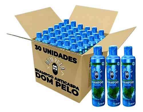 Shampoo Anticaspas 3 Em 1 Dom Pelo Barba, Cabelo E Bigode