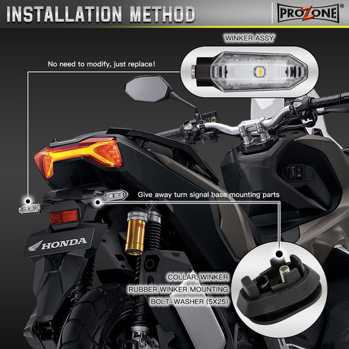 P Intermitentes Delanteros Y Traseros Para Honda Crf250 Crf