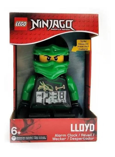 Reloj Despertador Lego Ninjiago Lloyd De 23 Cm De Altura 500