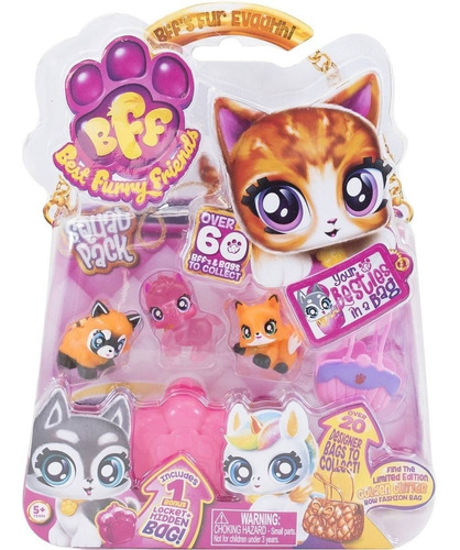 Bff Best Furry Friends Mascotas Set X3 Figuras Mundo Manias