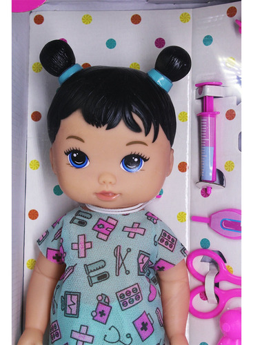 Imagem 3 de 5 de Boneca Bebe Coleção Lollypop Médica E Veterinária Acessórios