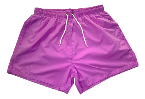 Short Playero De Hombre Morado Secado Rapido Con Filtro Uv