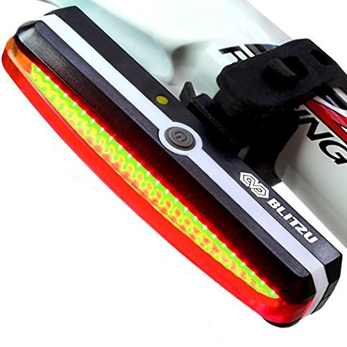 Ultra Usb Brillante Luz De La Bici Blitzu Cyborg 168t Cola R