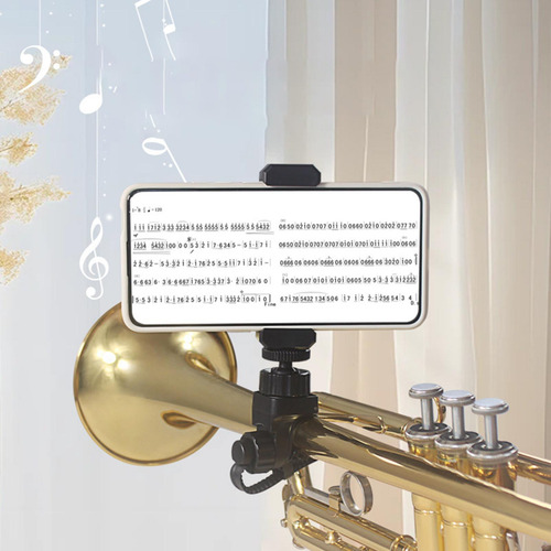 Teléfono De Trompeta Lyre Monta Segura Soporte De Teléfono