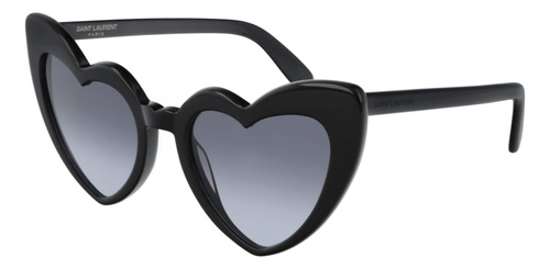 Gafas De Sol Saint Laurent Mujer Montura Negra, Lentes Grise