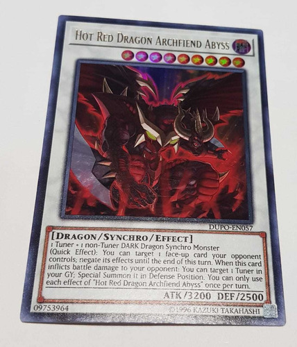 Yugi-oh Carta Hot Red Dragón Archfiend Abyss Ultra