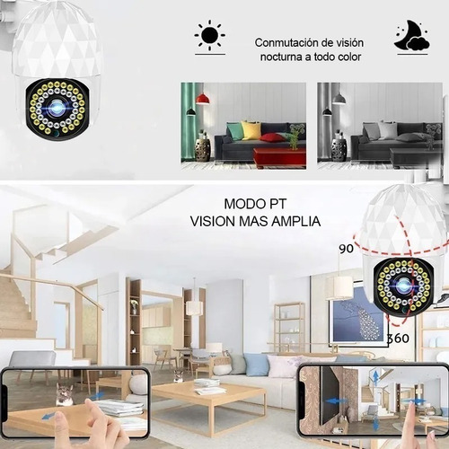 Imagen 5 de 7 de Cámara Ip De Seguridad Wifi Impermeable 1080p Con Alarma