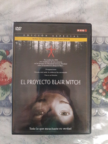 Dvd El Proyecto Blair Witch Edicion Especial Original