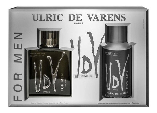 Perfume Set 2 Piezas Ulric De Varens Para Hombre Edt 100 Ml