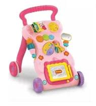 Comprar Caminador Andador Para Bebes Niños Didáctico Y Musical -rosa
