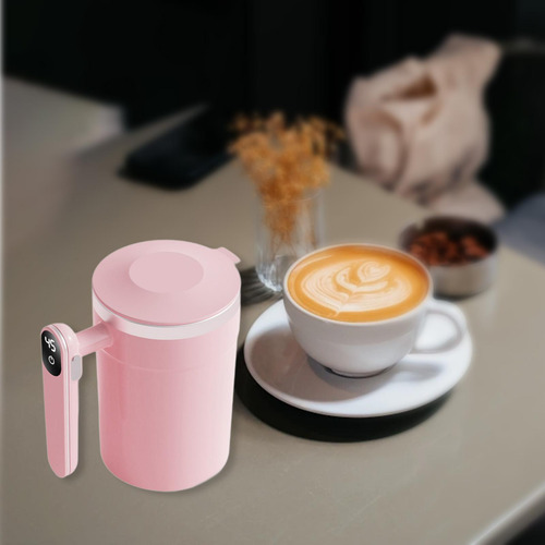 Caneca De Café Com Agitação Automática, Copo De Rosa