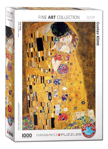 Gustav Klimt The Kiss - Puzzle De 1000 Piezas De Eurographic