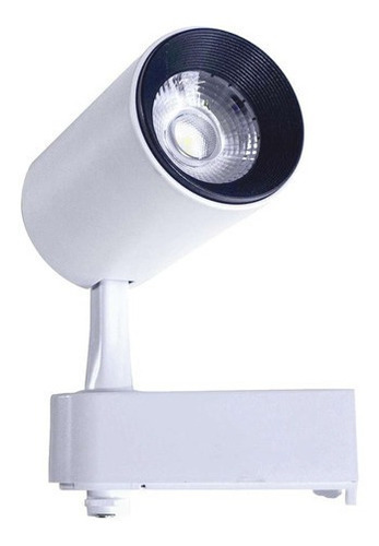 Spot Trilho Redondo 7w Bivolt Branco Quente