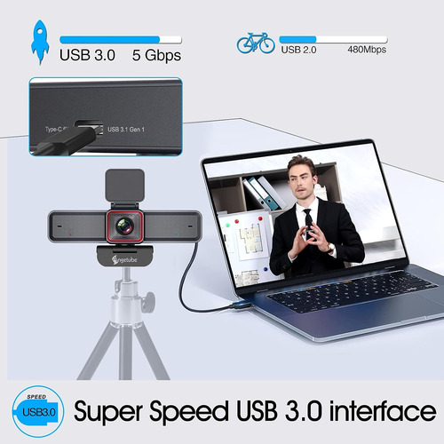 Camara Web Agetube 4k Con Seguimiento Ai1080p 60 Fps Con ...