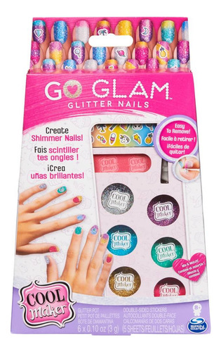 Go Glam Set Glitter Para Uñas