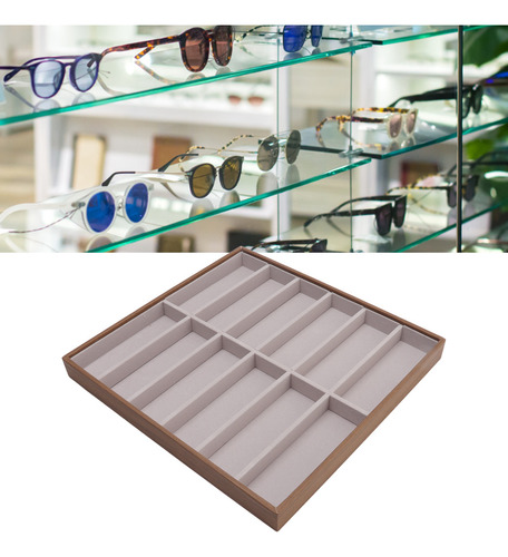 Estuche Expositor Para Gafas De Sol Con Vetas De Madera De P