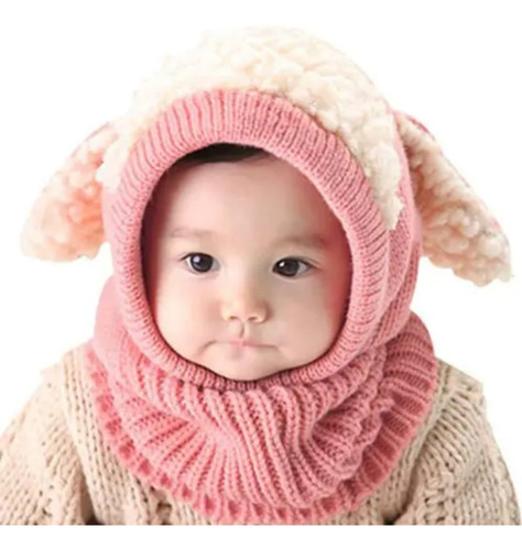 Gorro De Lana Invierno Ovejita Niño-niña-bebé