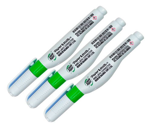 Kit 3 Corrector Líquido Lapiz Paper Mate 3.5 Ml C/u