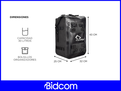 Mochila Y Bolso Con Kit De Correas De Ajuste Ideal Motos