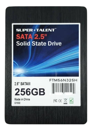 Disco sólido interno Super Talent Teranova FTM56N325H 256GB preto