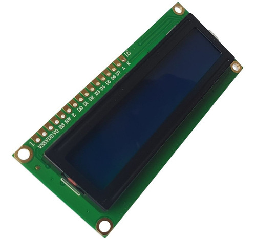Display Lcd 16x2 1602 Fundo Azul