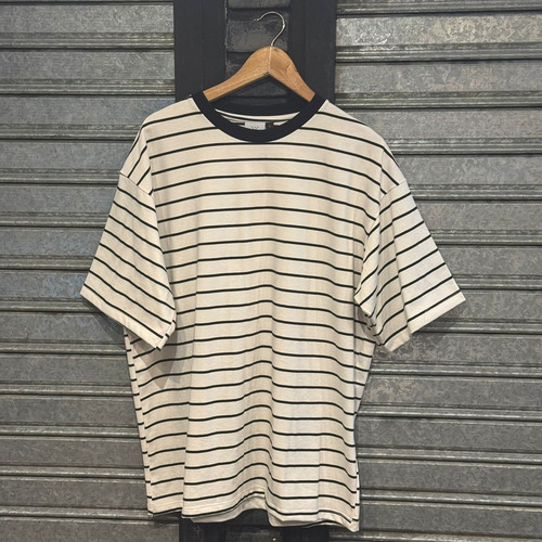 Remera Oversize Unisex Dogma Rayada 20/1 De Algodon Heavy